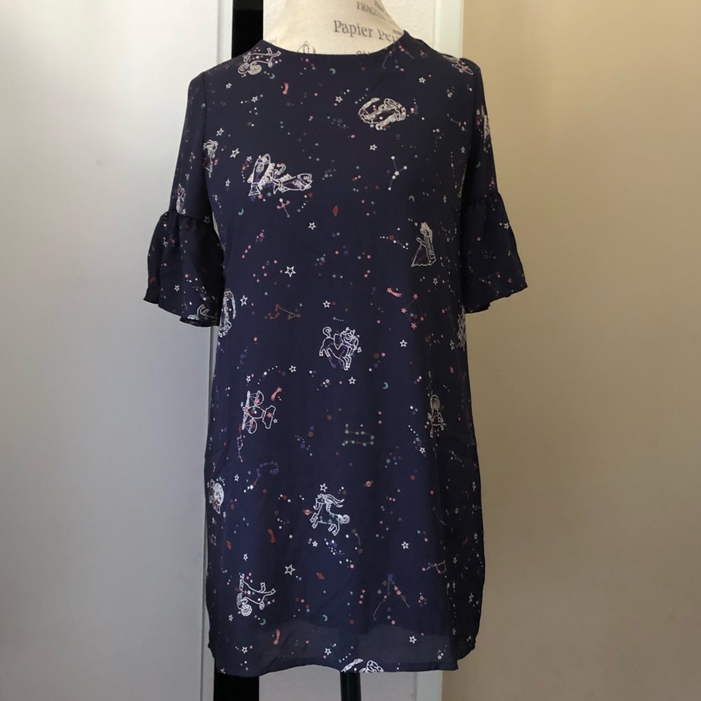 NWT Horoscope Print Mini Dress